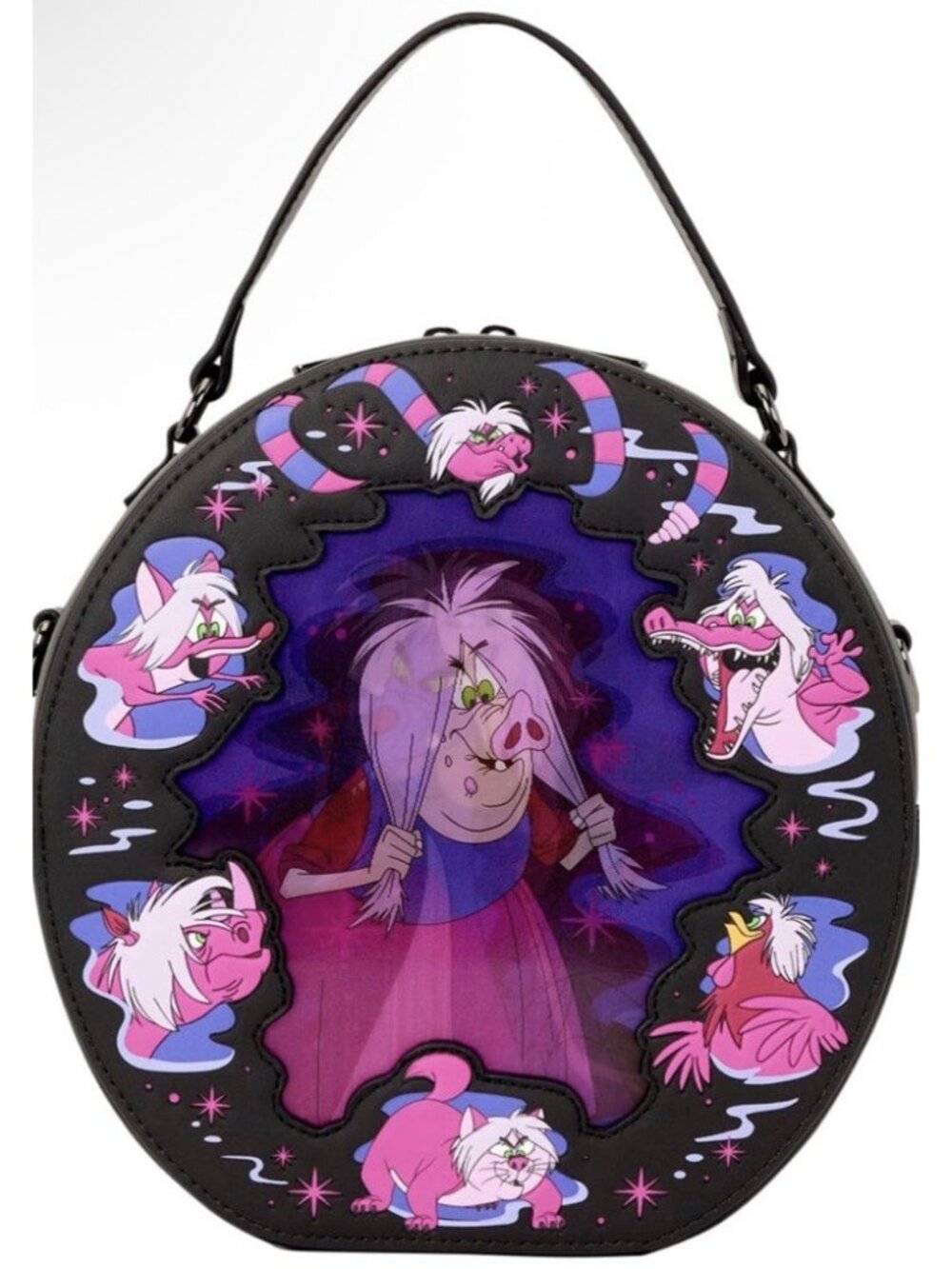 Loungefly Sword In the Stone Madam Mim Lenticular Crossbody Bag NWT